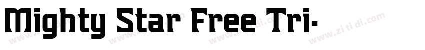 Mighty Star Free Tri字体转换